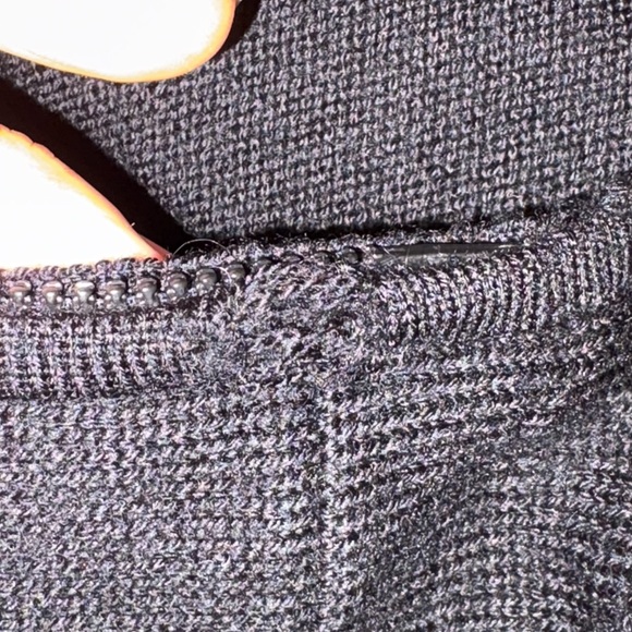 Eileen Fisher Merino Wool Black Hooded Knit Zip-Up Sweater Sz.M - Picture 9 of 9